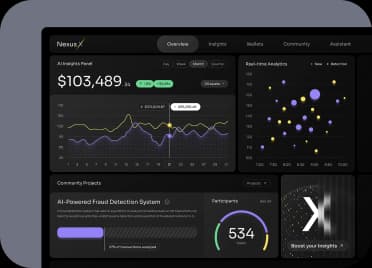 Crypto product dashboard preview